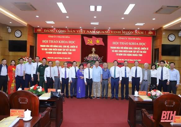 Hội thảo khoa học Thanh Hóa với đồng bào, cán bộ, chiến sĩ và học sinh miền Nam tập kết ra Bắc - 70 năm sâu nặng nghĩa tình