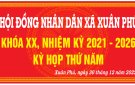 Kỳ họp thứ 5 HĐND xã Xuân Phú